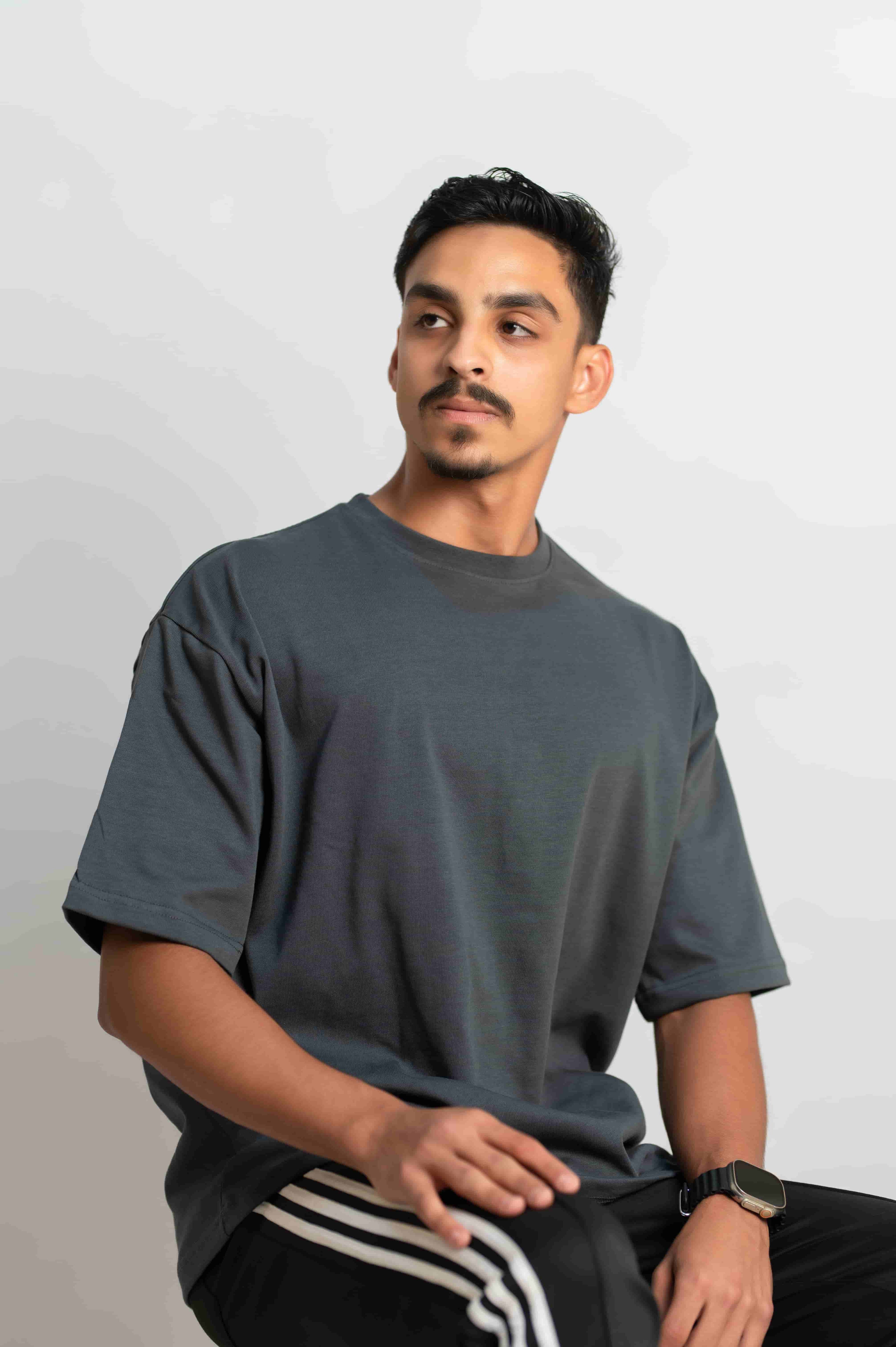 Iron Grey Oversized T-Shirt