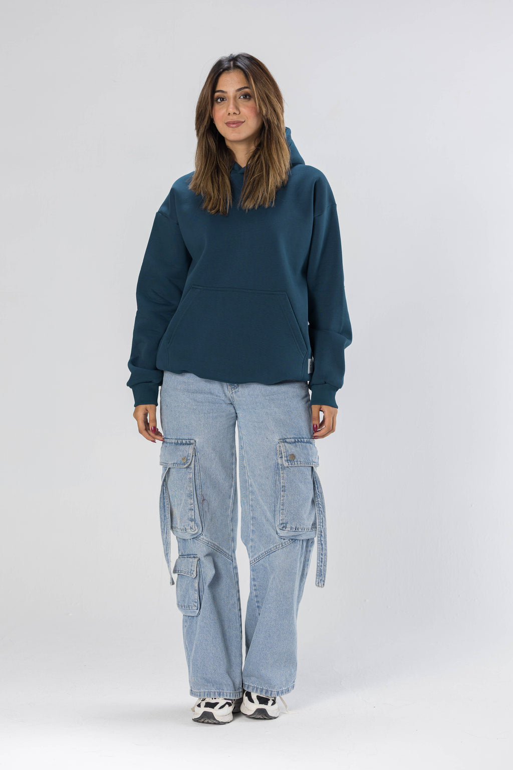 Petrol Oversized Hoodie