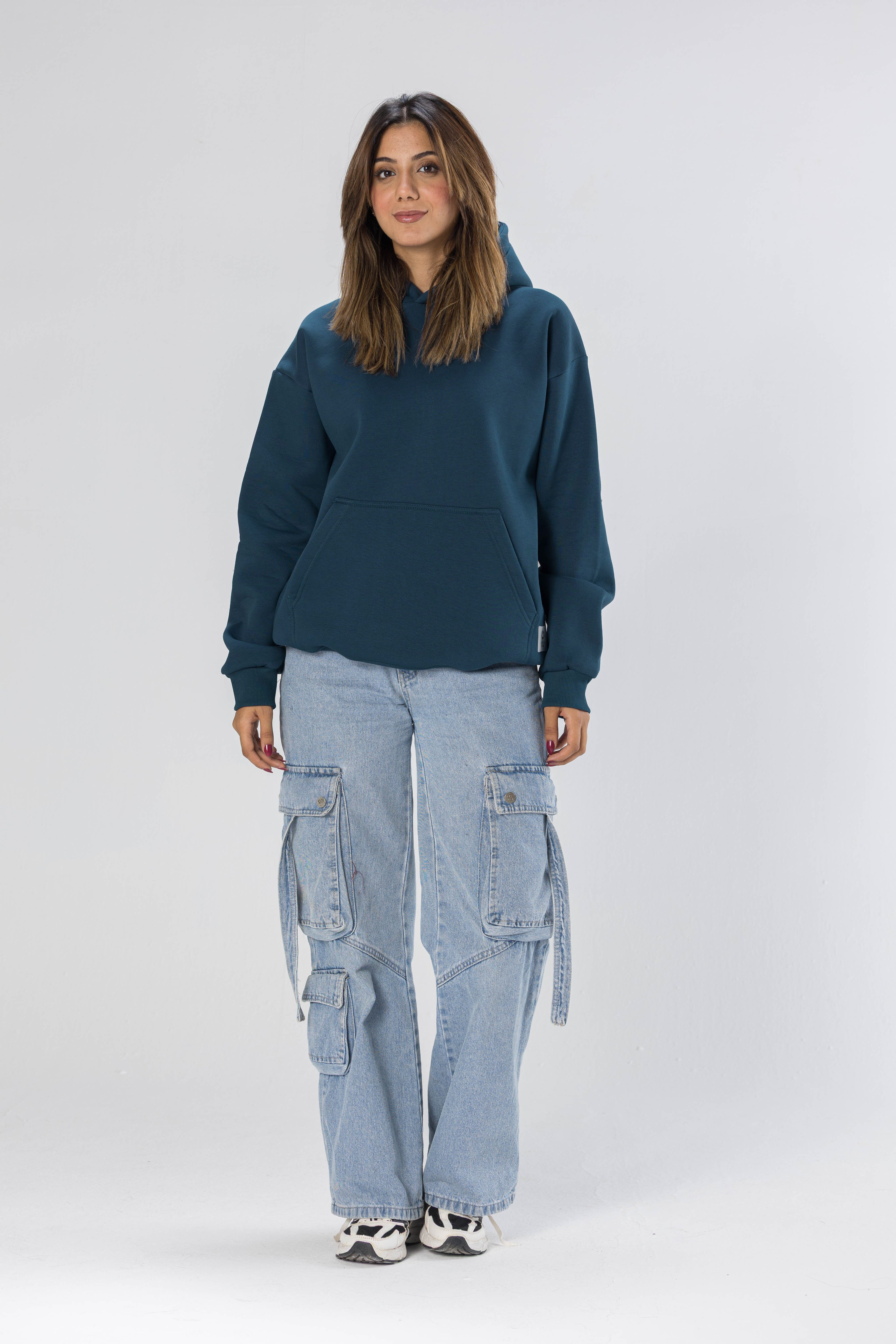 Petrol Oversized Hoodie