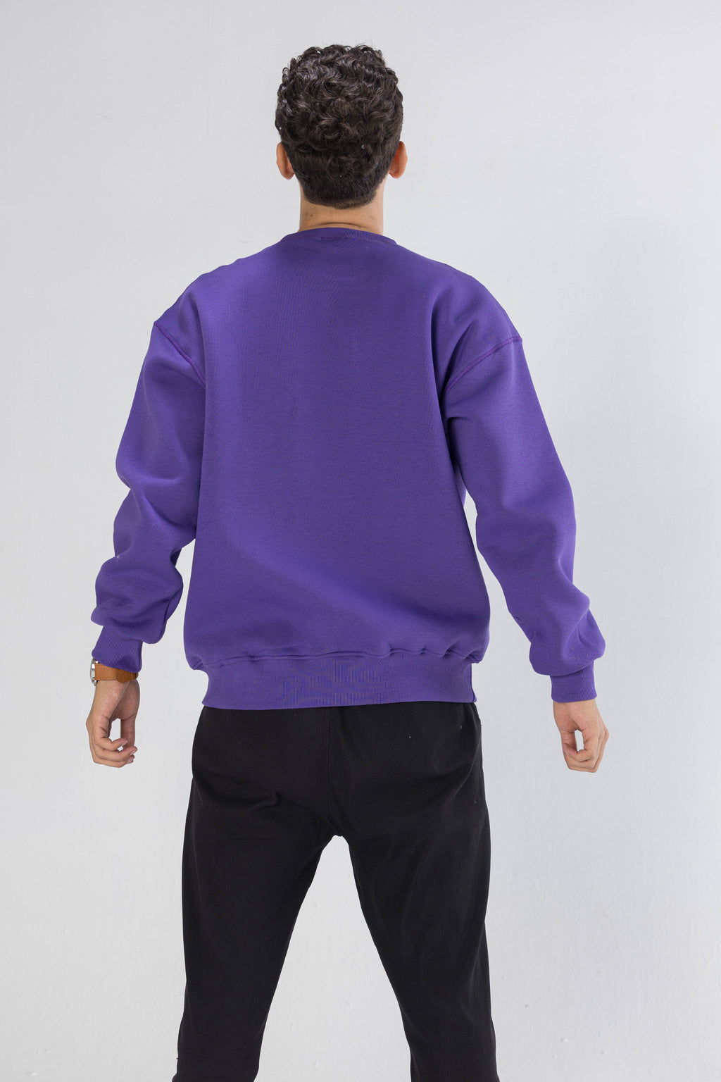 Vibrant Purple Oversized Sweatshirt
