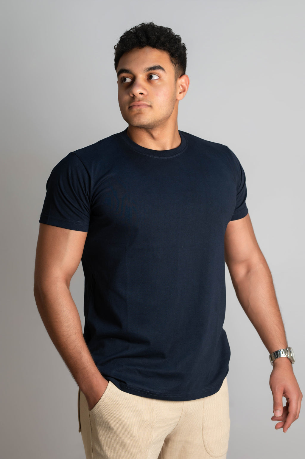 Navy blue Basic T-Shirt
