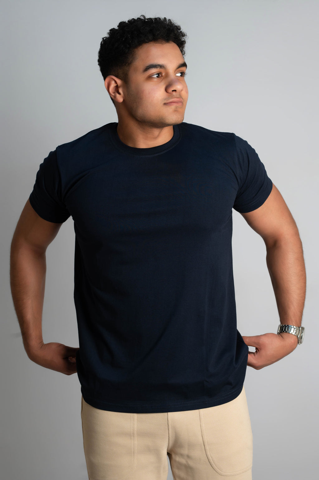 Navy blue Basic T-Shirt