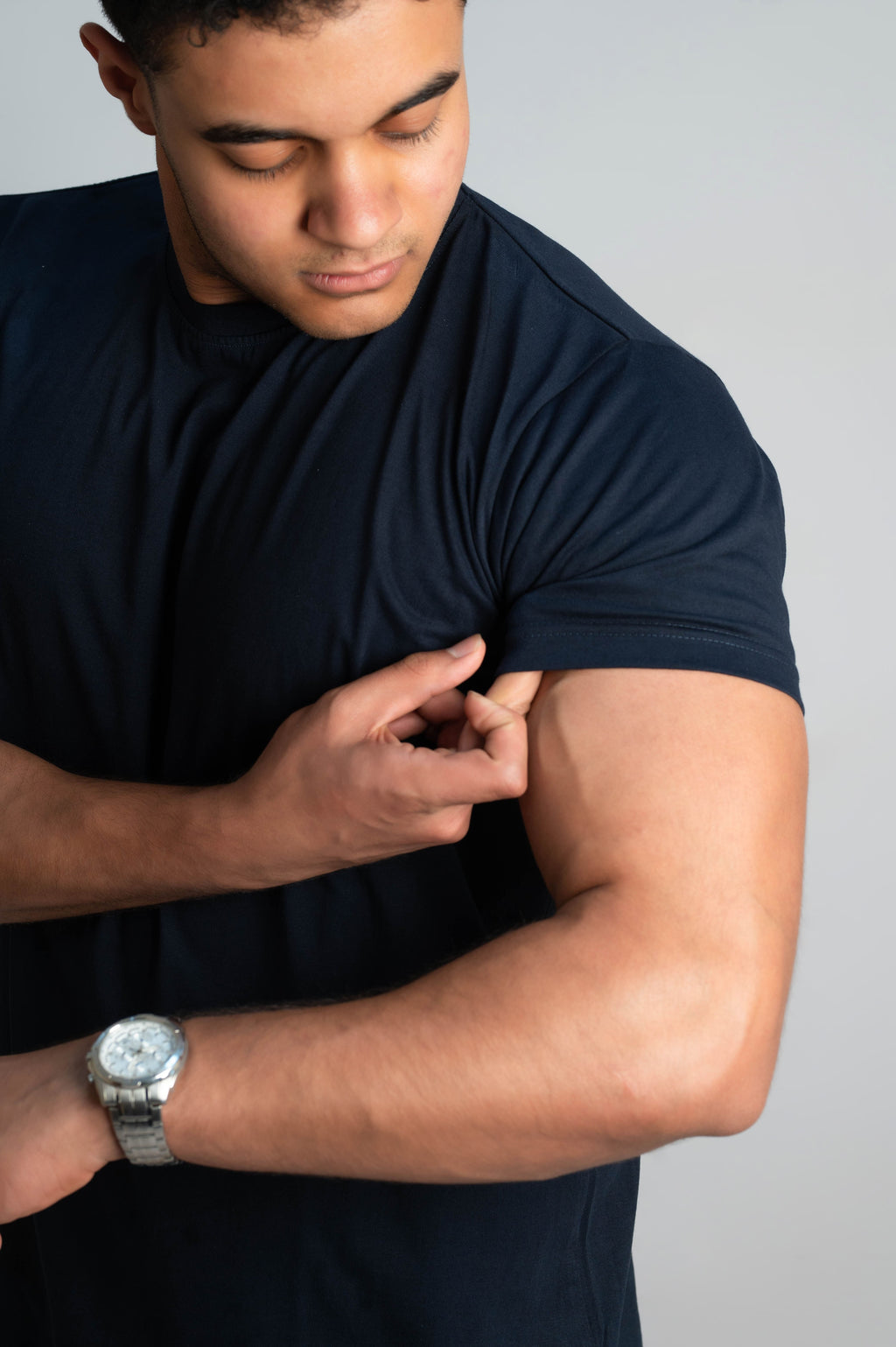 Navy blue Basic T-Shirt