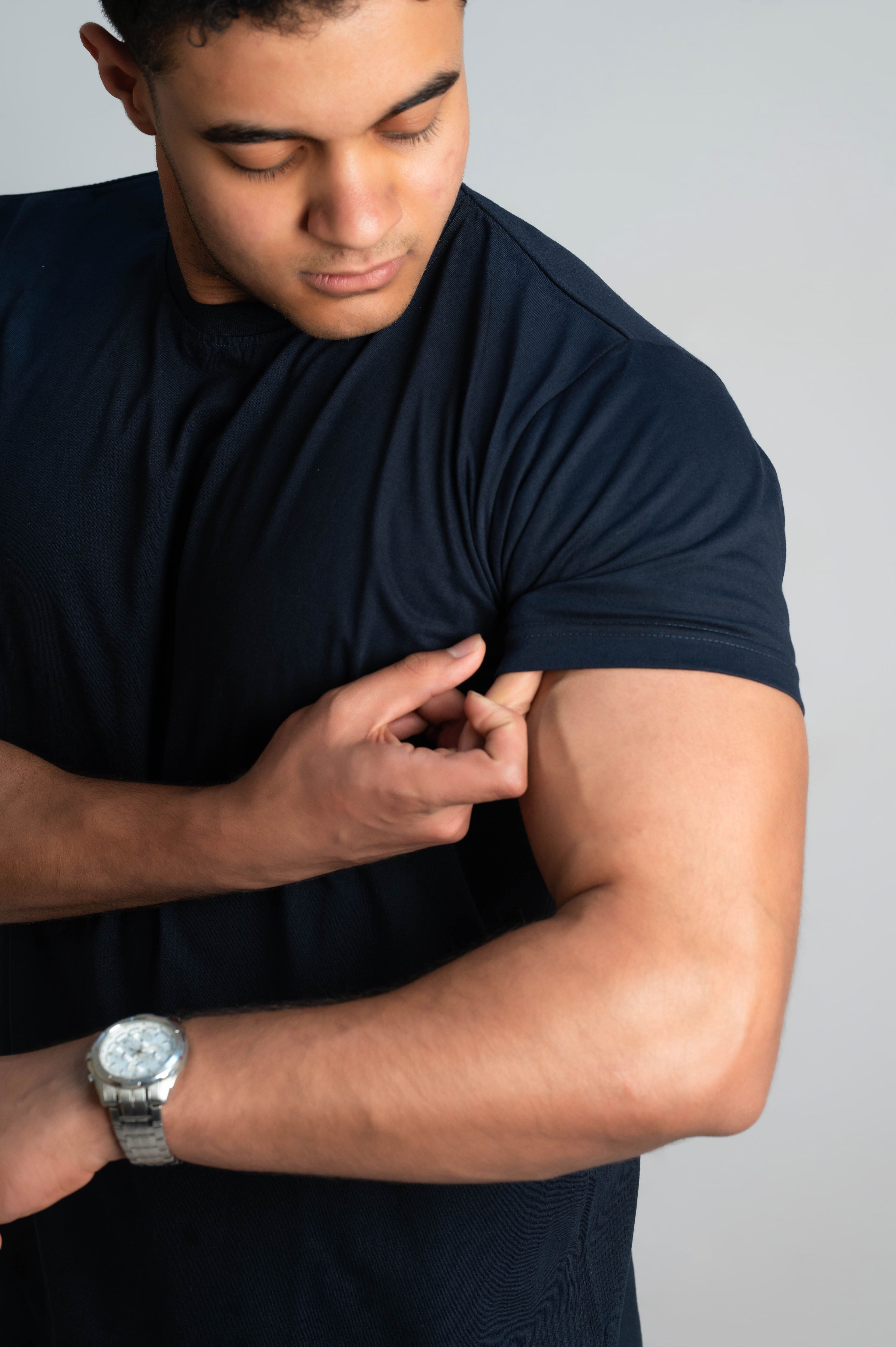 Navy blue Basic T-Shirt